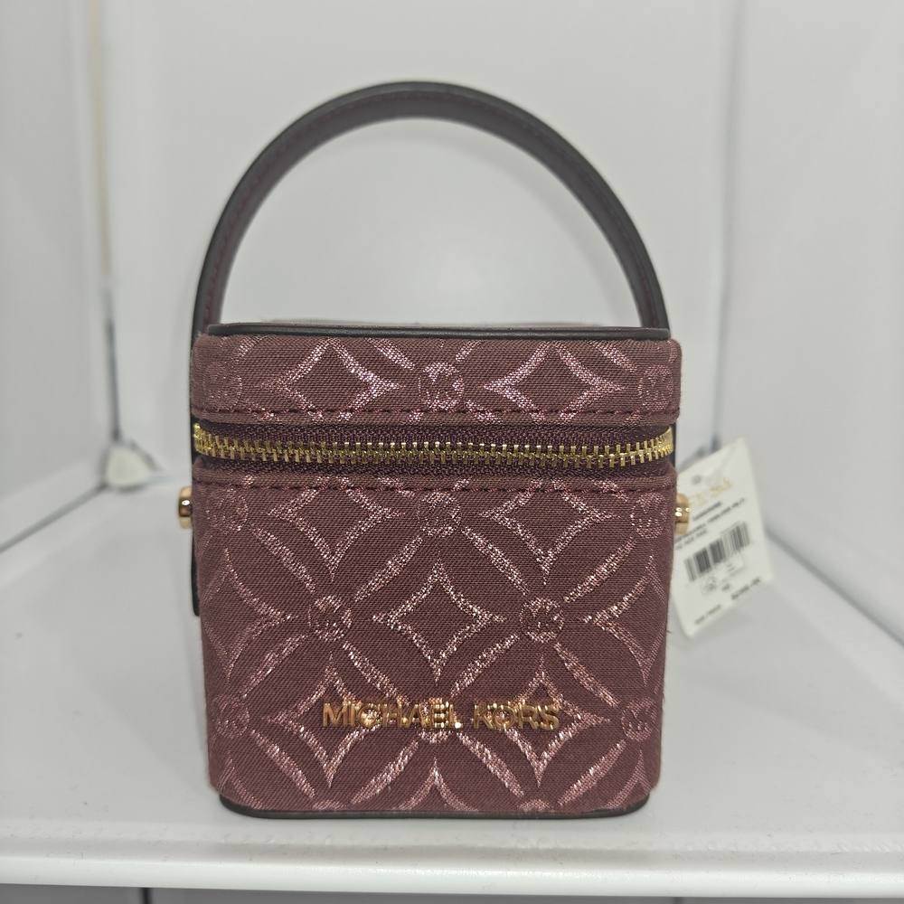 Michael Kors XS Sandrine /Oxblood Patterned Women's Bag